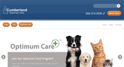 Desktop Screenshot of cumberlandvetclinic.com